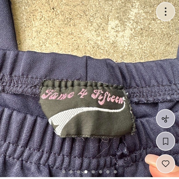 Navy Blue Sweatpants with White Stripes - Picture 3 of 6